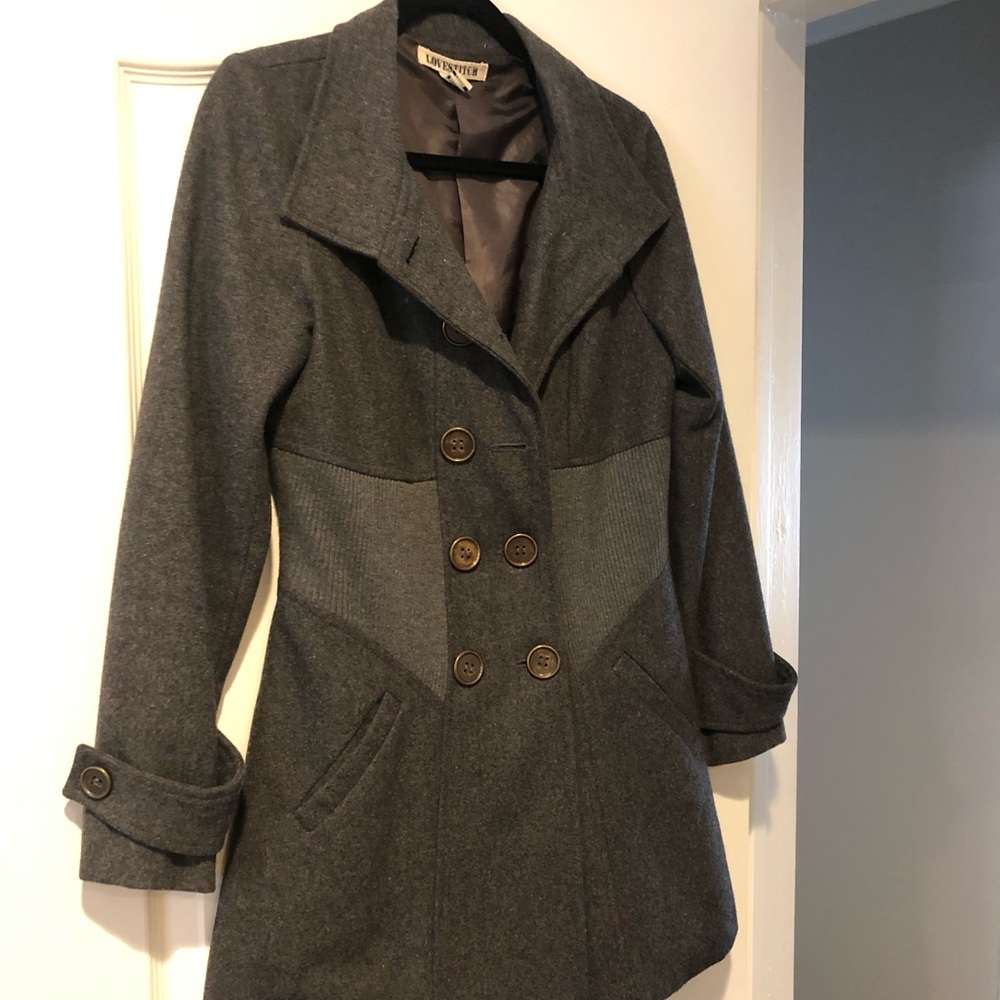 Dark gray Peacoat